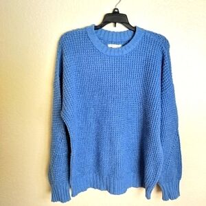 American eagle thermal knit crew neck oversized sweater sz Xs